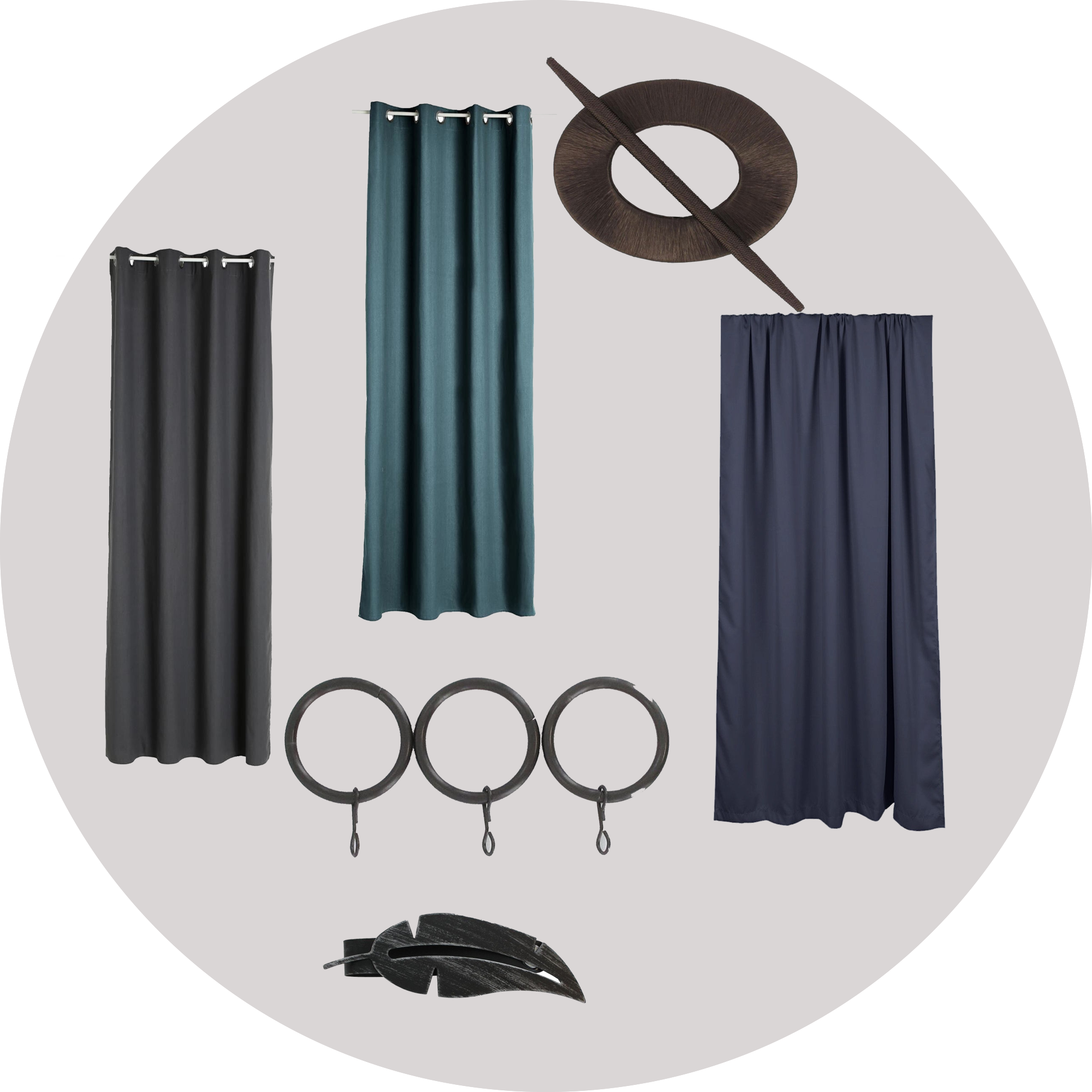 Cortinas y accesorios