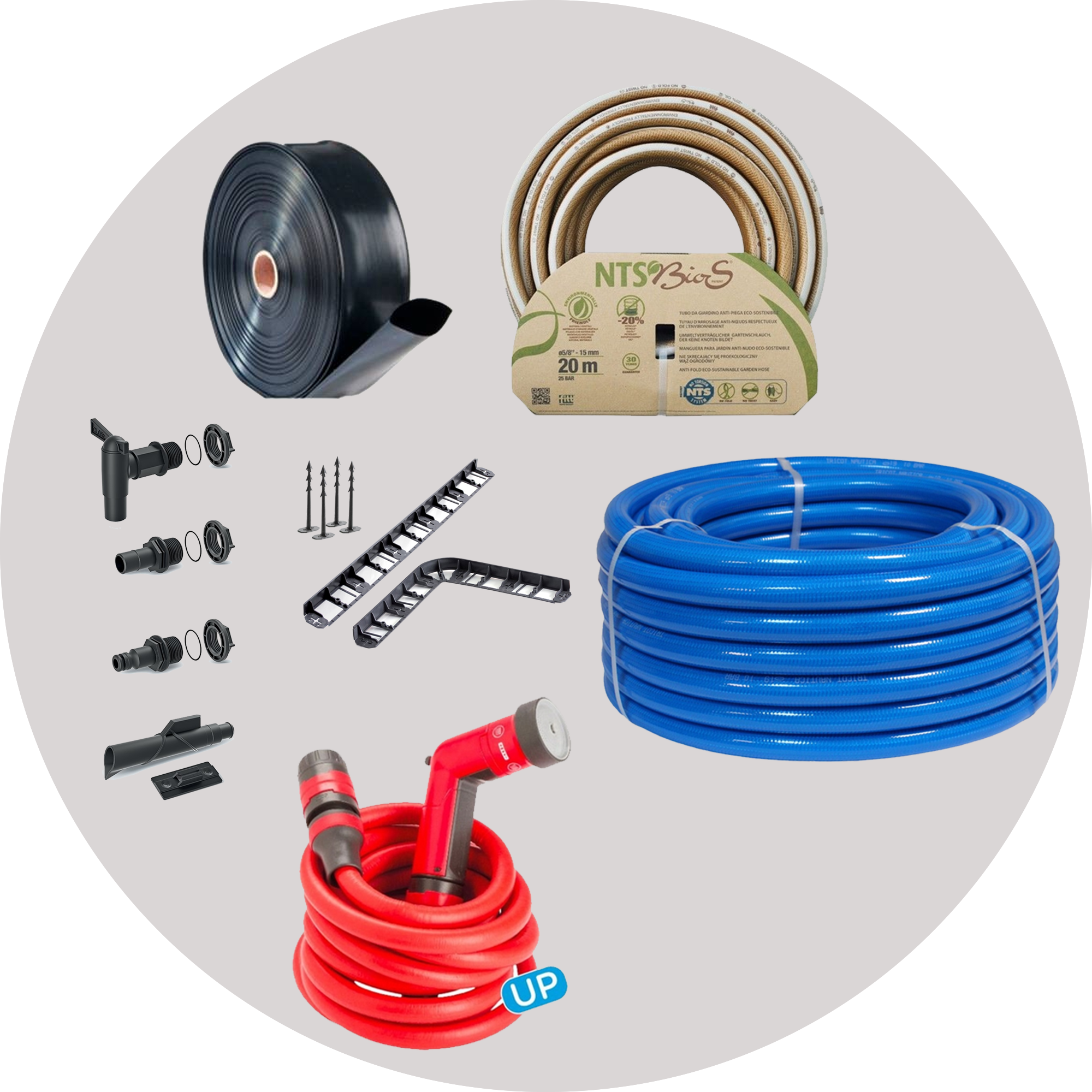 Mangueras, soportes y accesorios